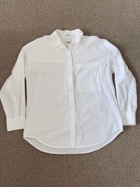 Abercrombie & Fitch White Button-Down Shirt